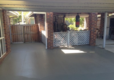 New concrete patio