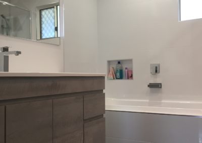 Bathroom renovation after